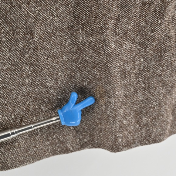 Vtg Y2k GAP Wool Silk Tweed Pants Womens Size 4 Flared Trouser Academia Neutral - Picture 13 of 14